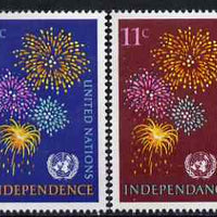 United Nations (NY) 1967 New Independent Nations set of 2 unmounted mint, SG 170-71*