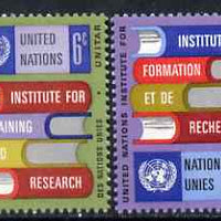 United Nations (NY) 1969 UN Institute for Training (UNITAR) set of 2 unmounted mint, SG 193-94*