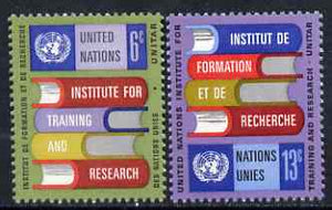 United Nations (NY) 1969 UN Institute for Training (UNITAR) set of 2 unmounted mint, SG 193-94*