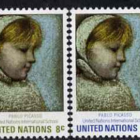 United Nations (NY) 1971 UN International Schools (Maia by Picasso) set of 2 unmounted mint, SG 225-26