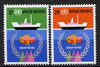 United Nations (NY) 1974 UN Conference on 'Law of the Sea' set of 2 unmounted mint, SG 261-62