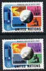 United Nations (NY) 1975 Peaceful Uses of Outer Space set of 2 unmounted mint, SG 263-64*