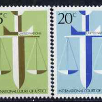 United Nations (NY) 1979 International Court of Justice set of 2 unmounted mint, SG 323-24