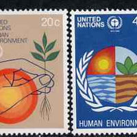 United Nations (NY) 1982 Human Environment set of 2 unmounted mint, SG 380-81