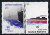 United Nations (NY) 1983 Safety at Sea (IMO) set of 2 unmounted mint, SG 403-04