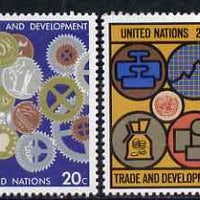 United Nations (NY) 1983 Trade & Development set of 2 unmounted mint, SG 406-07