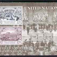 United Nations (NY) 1995 50th Anniversary of UN (2nd issue) m/sheet unmounted mint, SG MS 675