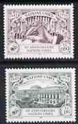 United Nations (Geneva) 1995 50th Anniversary of UN (2nd issue) set of 2 unmounted mint, SG G270-71