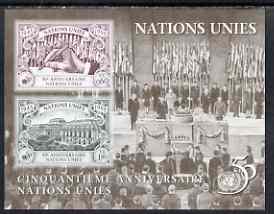 United Nations (Geneva) 1995 50th Anniversary of UN (2nd issue) m/sheet unmounted mint, SG MS G272