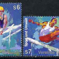 United Nations (Vienna) 1996 Sport and the Environment set of 2 unmounted mint, SG V214-15