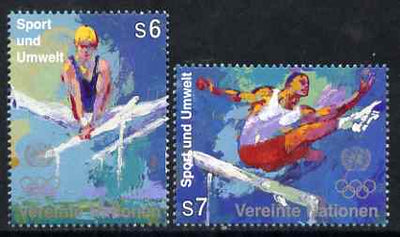 United Nations (Vienna) 1996 Sport and the Environment set of 2 unmounted mint, SG V214-15