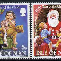 Isle of Man 1979 Christmas & Int Year of the Child set of 2 unmounted mint, SG 163-64