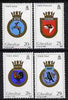 Gibraltar 1984 Naval Crests (3rd series) set of 4 unmounted mint, SG 510-13
