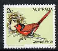 Australia 1978-80 Crimson Finch 2c from Birds def set unmounted mint, SG 670