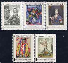 Czechoslovakia 1966 Art (1st issue) set of 5 unmounted mint, SG 1619-23