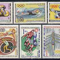 Czechoslovakia 1964 Tokyo Olympic Games set of 6 unmounted mint, SG 1440-45