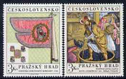 Czechoslovakia 1969 Prague Castle (5th series) set of 2 unmounted mint, SG 1827-28