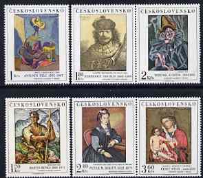 Czechoslovakia 1973 Art (8th issue) set of 6 unmounted mint, SG 2134-39