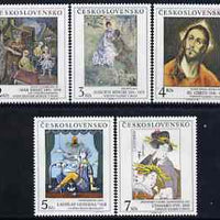 Czechoslovakia 1991 Art (26th issue) set of 5 unmounted mint, SG 3077-81