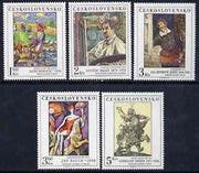 Czechoslovakia 1979 Art (13th issue) set of 5 unmounted mint, SG 2495-99
