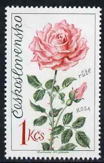 Czechoslovakia 1973 Rose 1k (from Flower Show set) unmounted mint, SG 2111