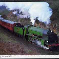 Postcard by Bamforth - full colour showing Southern 'Greene King' No.841, mint & very fine