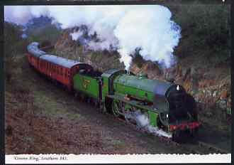 Postcard by Bamforth - full colour showing Southern 'Greene King' No.841, mint & very fine