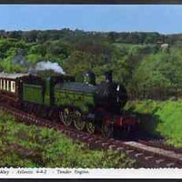 Postcard by Bamforth - full colour showing Atlantic 4-4-2 'Henry Oakley', mint & very fine