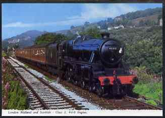 Postcard by Bamforth - full colour showing LMS 4-6-0 Class 5, mint & very fine