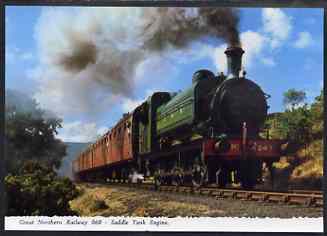 Postcard by Bamforth - full colour showing GNR 0-6-0 Saddle Tank, mint & very fine