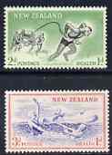 New Zealand 1957 Health - Life-savers & Children set of 2 unmounted mint, SG 761-62