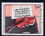 France 1965 'The Red Violin' by Dufy unmounted mint, SG 1674