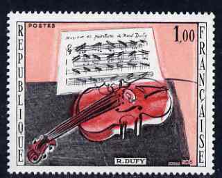 France 1965 'The Red Violin' by Dufy unmounted mint, SG 1674