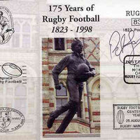 Postcard privately produced in 1998 (coloured) for the 175th Anniversary of Rugby, signed by Peter Jorgensen (Australia - 2 caps, Penrith, Northampton) unused and pristine