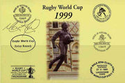 Postcard privately produced in 1999 (coloured) for the Rugby World Cup, signed by Mark Tucker (England U21 captain, Northampton) unused and pristine