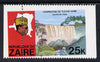Zaire 1979 River Expedition 25k Inzia Falls with vert perfs misplaced 12mm unmounted mint (as SG 958)*