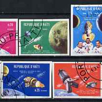 Haiti 1969 Apollo 7 & 8 Space Flights imperf set of 8 fine cto used from limited printing