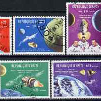 Haiti 1969 Apollo 7 & 8 Space Flights perf set of 8 fine cto used
