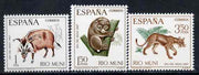 Rio Muni 1967 Stamp Day (Pig, Potto & Golden Cat) set of 3 unmounted mint, SG 80-82