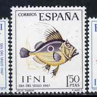 Ifni 1967 Stamp Day (Fish) set of 3 unmounted mint, SG 228-30