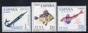 Ifni 1967 Stamp Day (Fish) set of 3 unmounted mint, SG 228-30