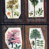 British Honduras 1969 Indigenous Hardwoods (1st series) set of 4 unmounted mint, SG 272-75