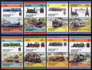 St Vincent - Grenadines 1984 Locomotives #2 (Leaders of the World) set of 16 opt'd SPECIMEN (as SG 311-26) unmounted mint