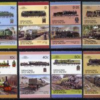 St Vincent - Grenadines 1987 Locomotives #7 (Leaders of the World) set of 16 opt'd SPECIMEN (as SG 504-19) unmounted mint