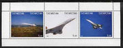 Tatarstan Republic 2000 Concorde perf sheetlet containing set of 3 values complete unmounted mint