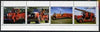 Udmurtia Republic 1999 Fire Engines perf sheetlet containing set of 4 values complete unmounted mint