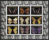 Karakalpakia Republic 1998 #2 Butterflies perf sheetlet containing set of 9 values complete unmounted mint