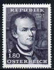 Austria 1966 Death Bicentenary of Peter Anich (cartographer) unmounted mint, SG 1478, Mi 1216