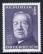 Austria 1973 Otto Loewi (pharmacologist) unmounted mint, SG 1659, Mi 1414*