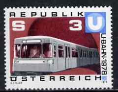 Austria 1978 Underground Railway unmounted mint, SG 1800, Mi 1567*